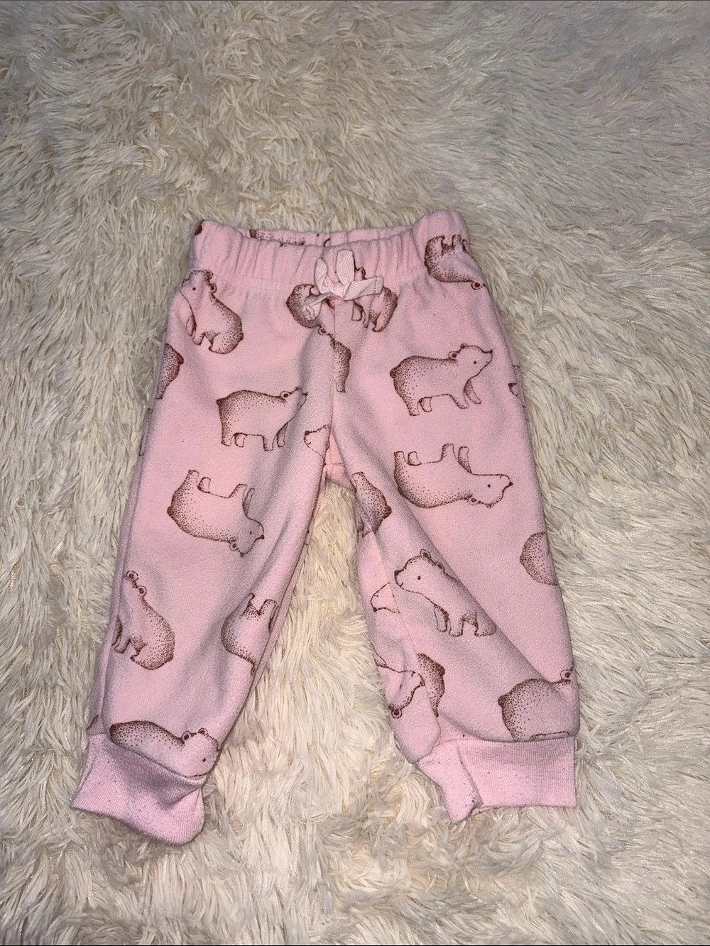 Child of Mine by Carter's Baby Animal Print Jogger Pants in Pink 6-9M